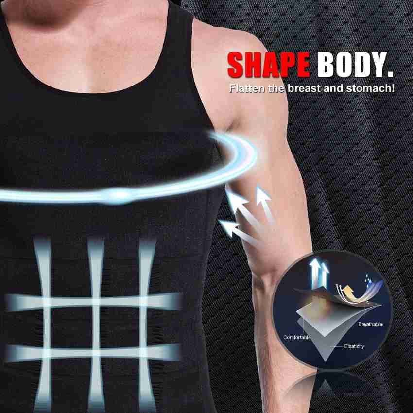 AloneFit Slim N Lift Slimming Tummy Tucker Body Shaper Undershirt Vest for  Men (Black) Men Shapewear - Buy AloneFit Slim N Lift Slimming Tummy Tucker  Body Shaper Undershirt Vest for Men (Black)