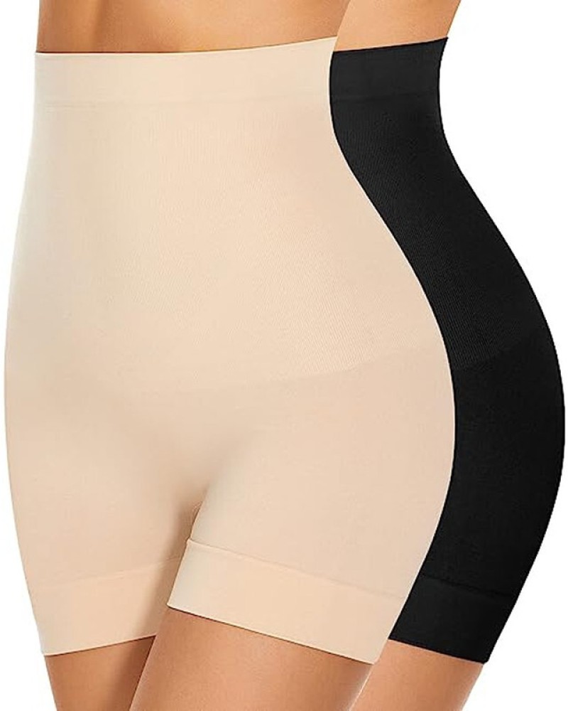 Women's Stretch Nylon Seamless Tummy Control Blended High Waist Tummy Thigh  Ladies Shapewear Body Shaper High Waist Gym Shapewear
