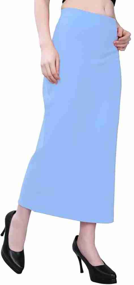 Buy BUYONN Women Light Blue Spandex Saree Shapewear (L) Online at