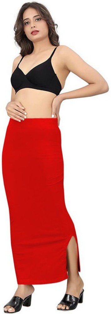 Microfiber Saree Shapewear with Rope Petticoat for Women, Cotton Blended  Shape Wear for Saree OS-Red-Rope-$P