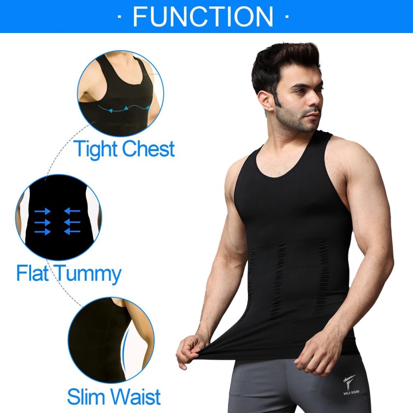 Buy OLSIC Men Slim Compression Tummy Belly Body Shaper Vest