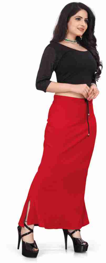 Ekpal Shapewear Red S Cotton Blend Petticoat Price in India - Buy