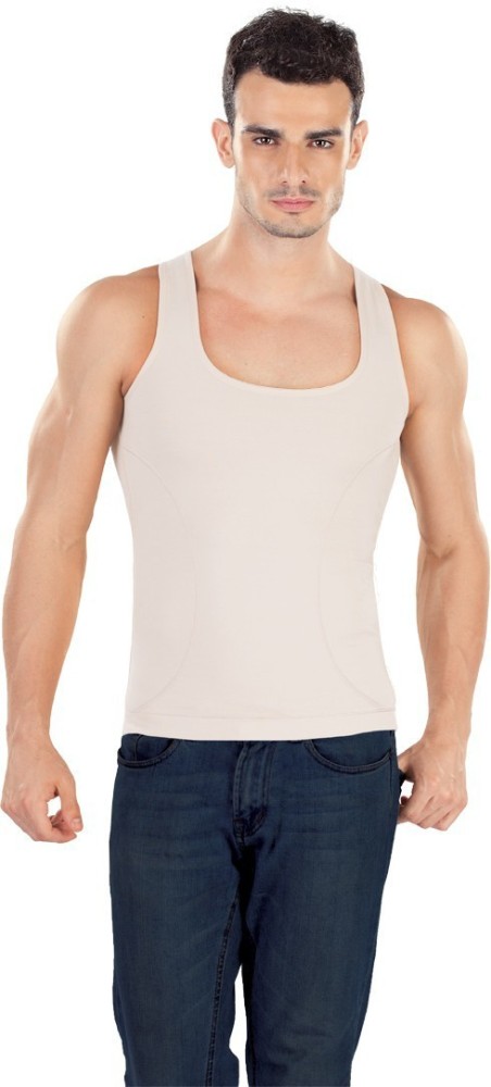 Tummy Tucker Slim & Lift Body Shaper for Men White Inner Mild Compression  Vest Slim N