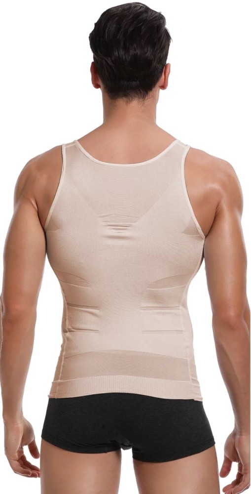 Compression Shirts for Men Shapewear Slimming Body Shaper Waist Trainer  Vest Workout Tank Tops Abdomen Undershirts