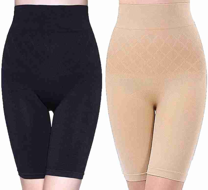 HSR Shapewear for Women Tummy Control Shorts High Waist Panty Mid Thigh Body  Shaper (XL, Black)