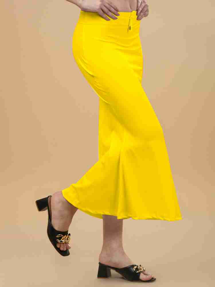 Buy POOJARAN SAREE Cotton Lycra Saree Shapewear Petticoat for