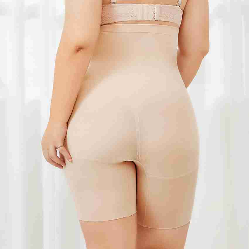Women's Shapewear Shorts Panties Tummy Control Plus Size Thigh Slimmer High  Waist, Beige, XL 