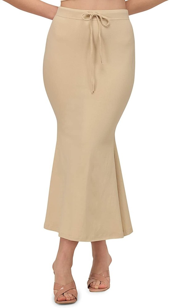 Buy FEMULA Lycra Blend Cotton Saree Shapewear Petticoat for Women