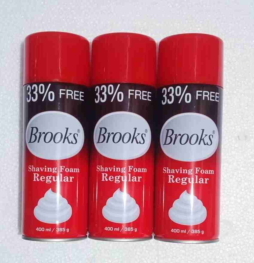 Brooks BRKS Shaving Foam Regular 400ml 3pc Price in India Buy