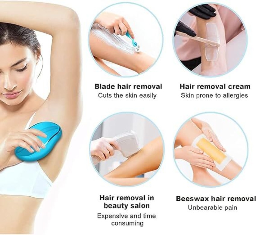 Bleam Crystal Hair Eraser, Crystal Hair Remover for Women and Men, Painless  Exfoliation Magic Crystal Hair Remover Crystal Smooth Hair Remover for