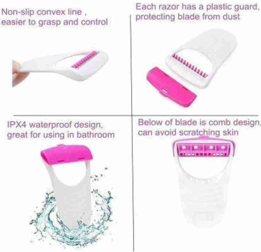 Buy MAX Set of 6 Underarms women Hair Removal Razor Disposable shaver  Ladies hair remover Skin Blade Online - Get 71% Off