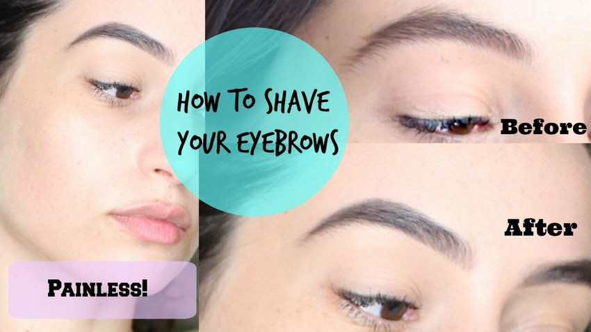 Shaping eyebrows with razor deals