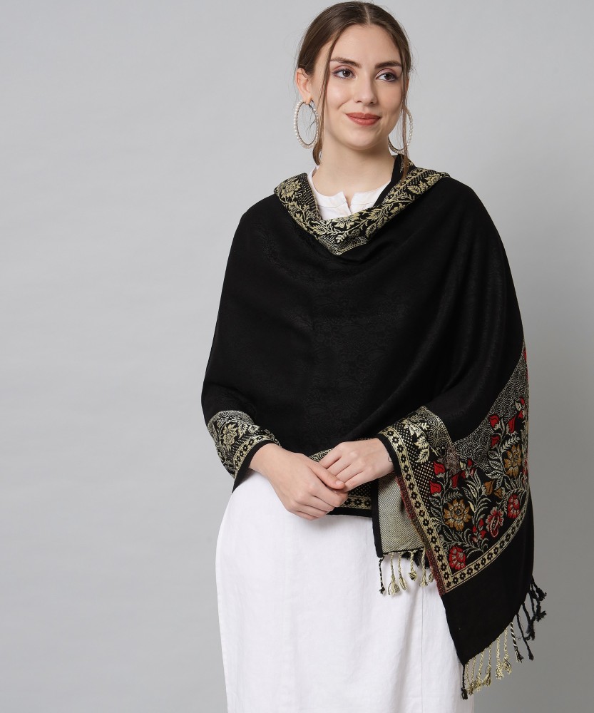 Womens black deals shawl