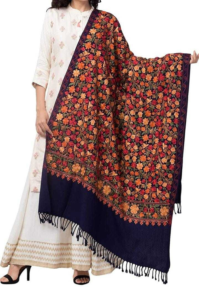 Kashmiri embroidery shawls online new arrivals