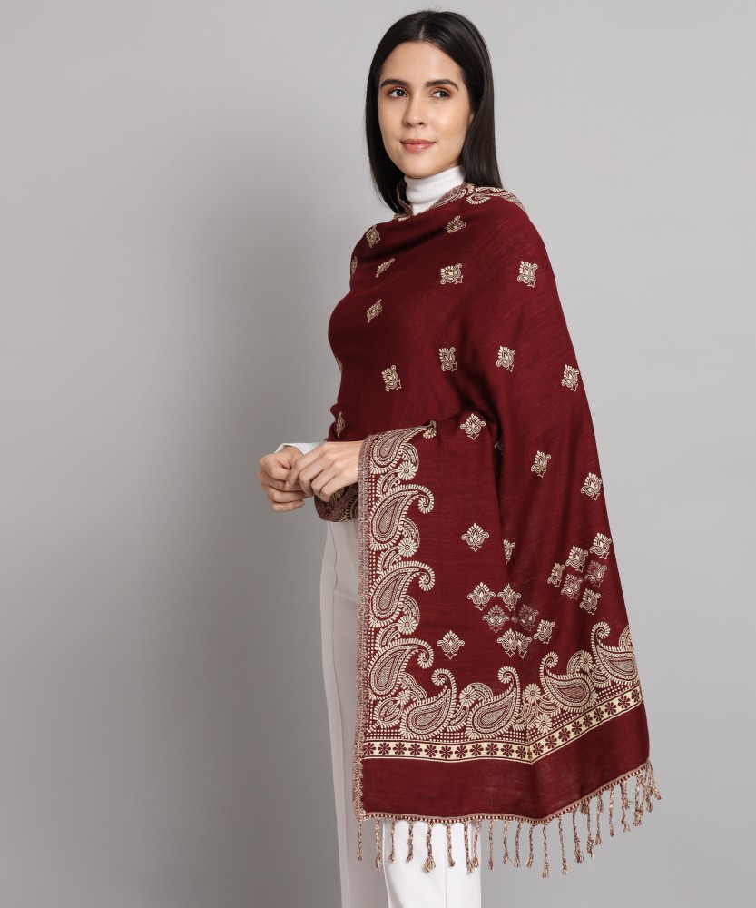 WILLEY Wool Woven Women Shawl - Buy WILLEY Wool Woven Women Shawl