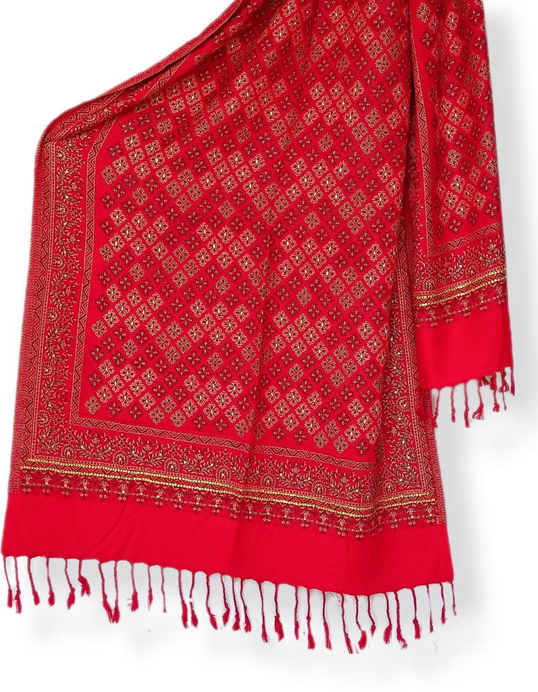 NORTH FASHION Wool Embroidered Geometric Print Self Design Women Shawl Buy NORTH FASHION Wool Embroidered Geometric Print Self Design Women Shawl Online at Best Prices in India Flipkart