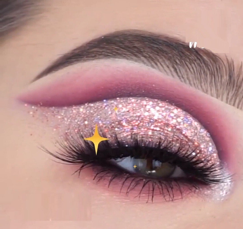 White pink eyeshadow discount