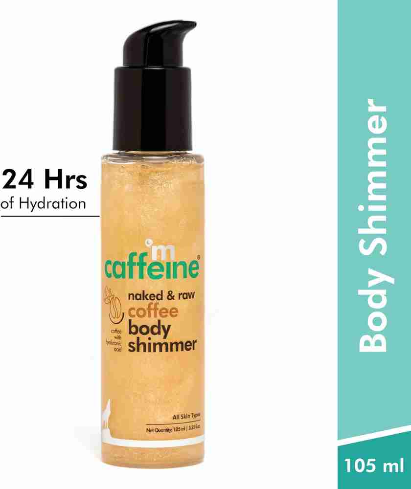 mCaffeine Coffee Body Shimmer Spray for Soft Illuminating Glitter