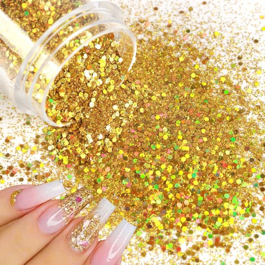 imelda Glitter, Nail Art powder gold - Price in India, Buy imelda Glitter,  Nail Art powder gold Online In India, Reviews, Ratings & Features