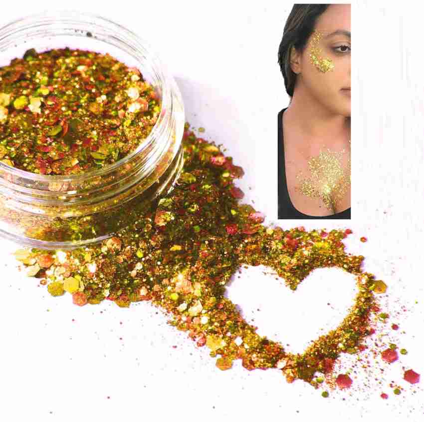 tanvi27 Multi Use Body , Nail , Face, Hair, Gold Loose Glitter for Craft -  Price in India, Buy tanvi27 Multi Use Body , Nail , Face, Hair, Gold Loose  Glitter for