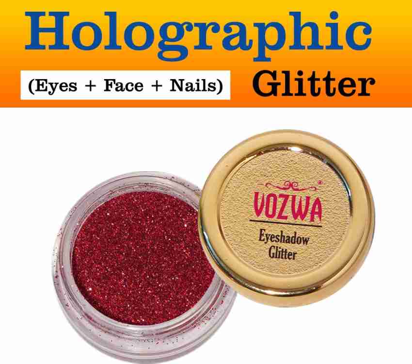 VOZWA Holographic Red Glitter (Eyes + Face + Nails) - Price in India, Buy  VOZWA Holographic Red Glitter (Eyes + Face + Nails) Online In India,  Reviews, Ratings & Features