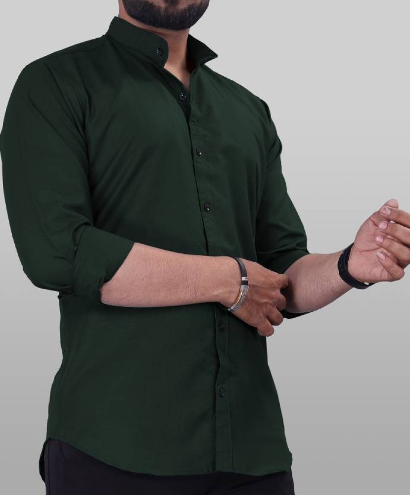 Dark green hotsell shirt online