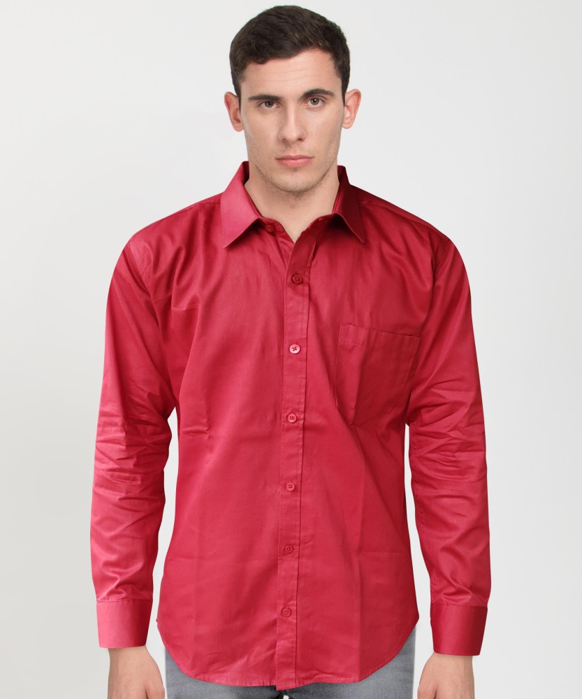 Taxaway Fashion Men Solid Casual Red Shirt Buy Taxaway Fashion