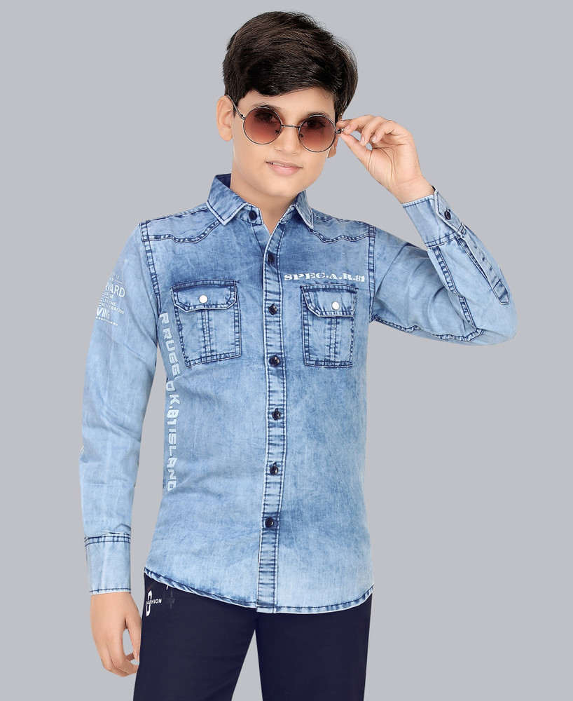 Jeans shirt shop for boys