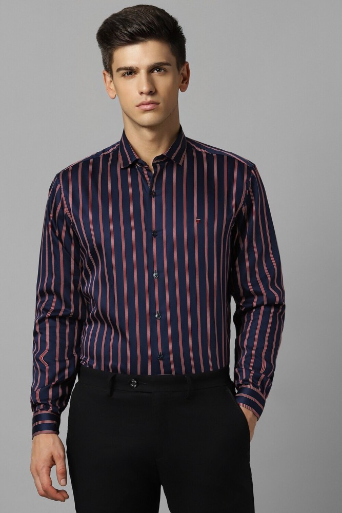 Louis Philippe Men's Striped Slim fit Formal Shirt