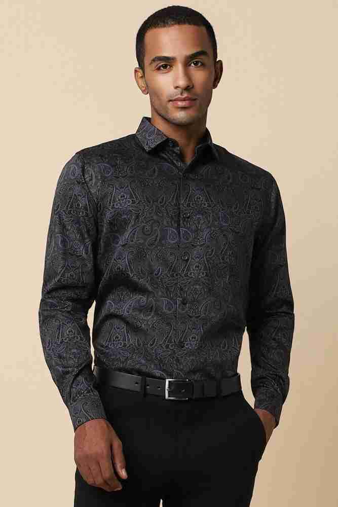 Buy Allen Solly Men Slim fit Formal Shirt - Black Online at Low