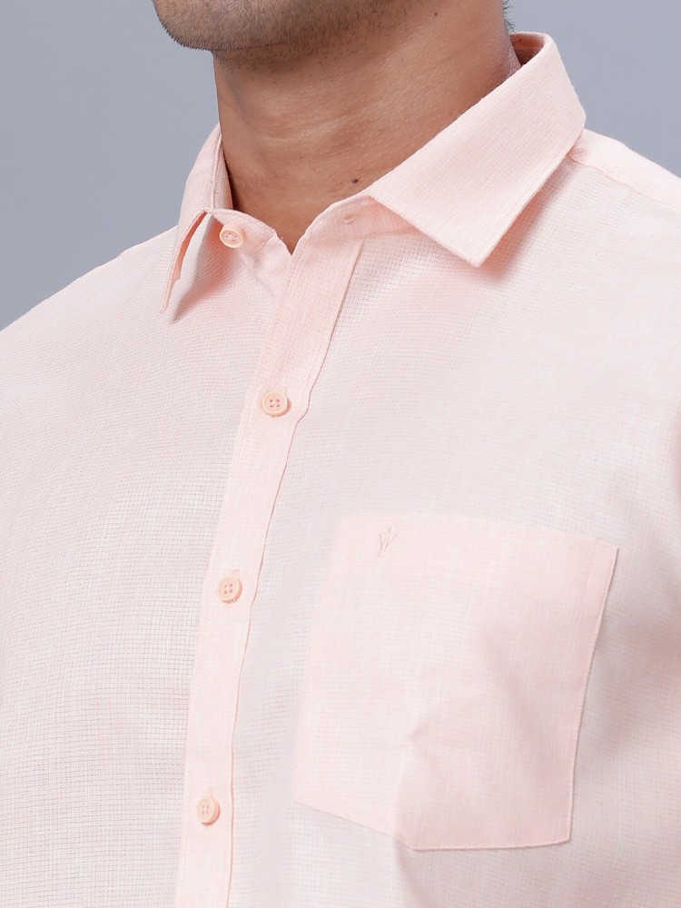 RAMRAJ COTTON Mens Full Sleeve Festive Shirt(Light Pink_2;38) : :  Clothing & Accessories