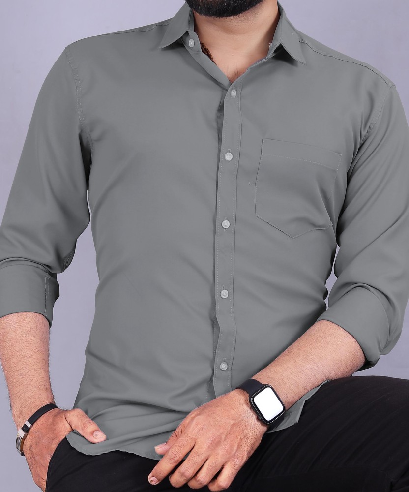 VeBNoR Men Solid Casual Light Green Shirt - Buy VeBNoR Men Solid Casual Light  Green Shirt Online at Best Prices in India