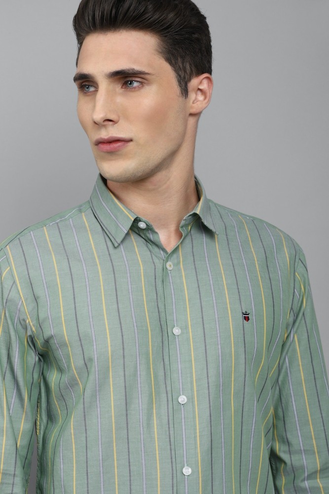 Buy Louis Philippe Green Shirt Online - 747162