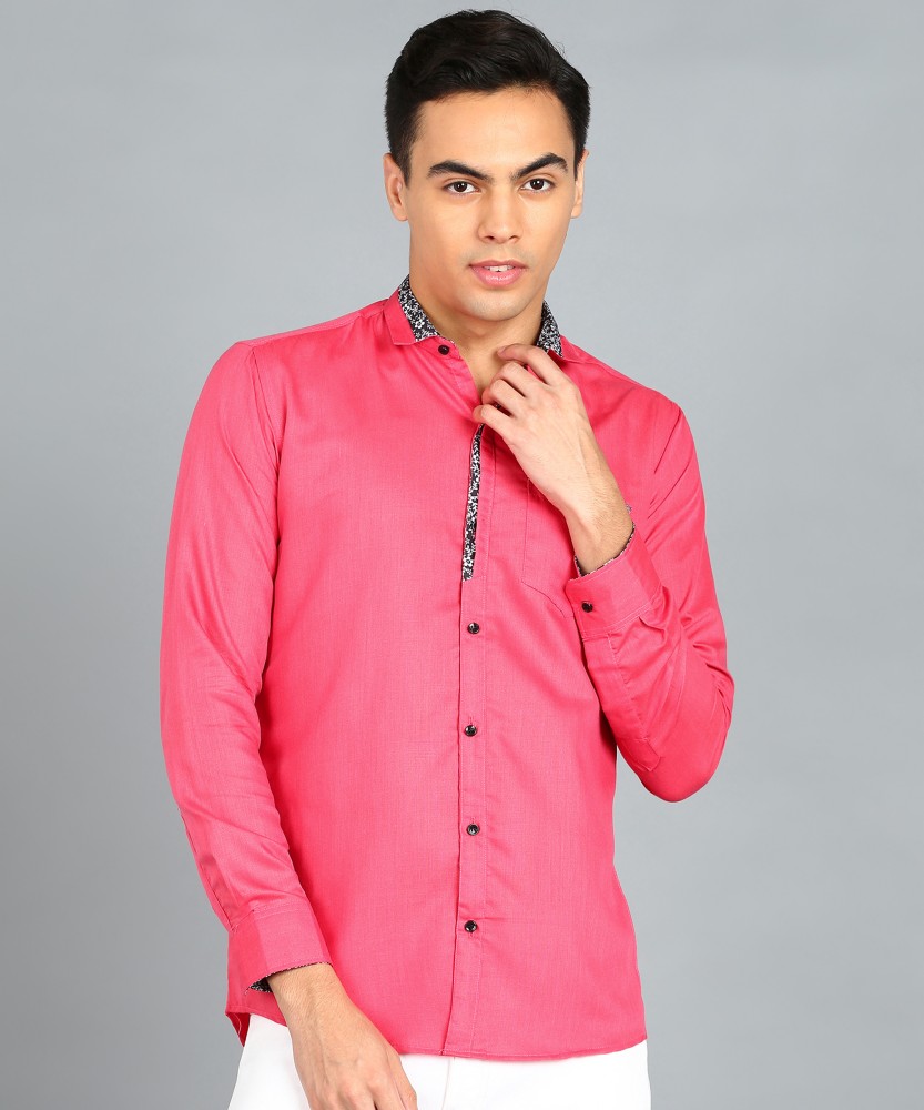 Mens Pink Shirts, Plain & Printed Pink Shirts