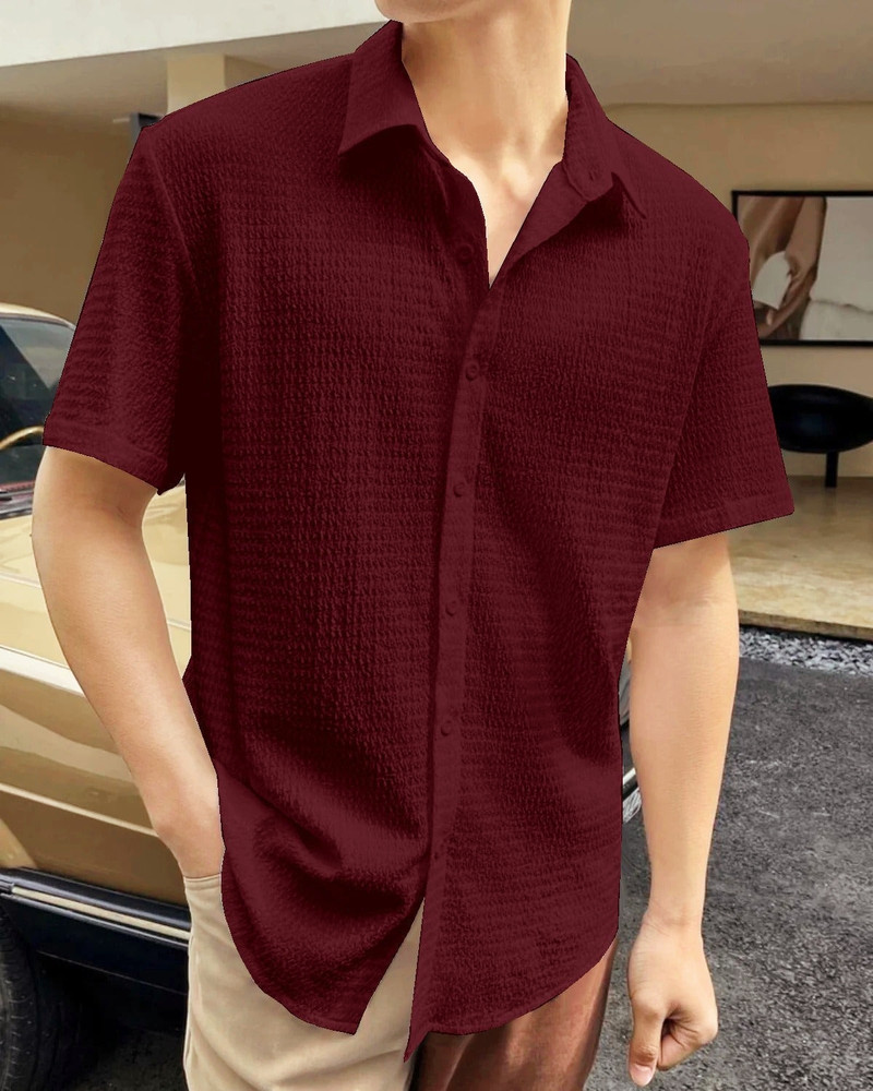 HARI TRENDZ CLOTHING Men Self Design Casual Maroon Shirt Buy HARI TRENDZ CLOTHING Men Self Design Casual Maroon Shirt Online at Best Prices in India Flipkart
