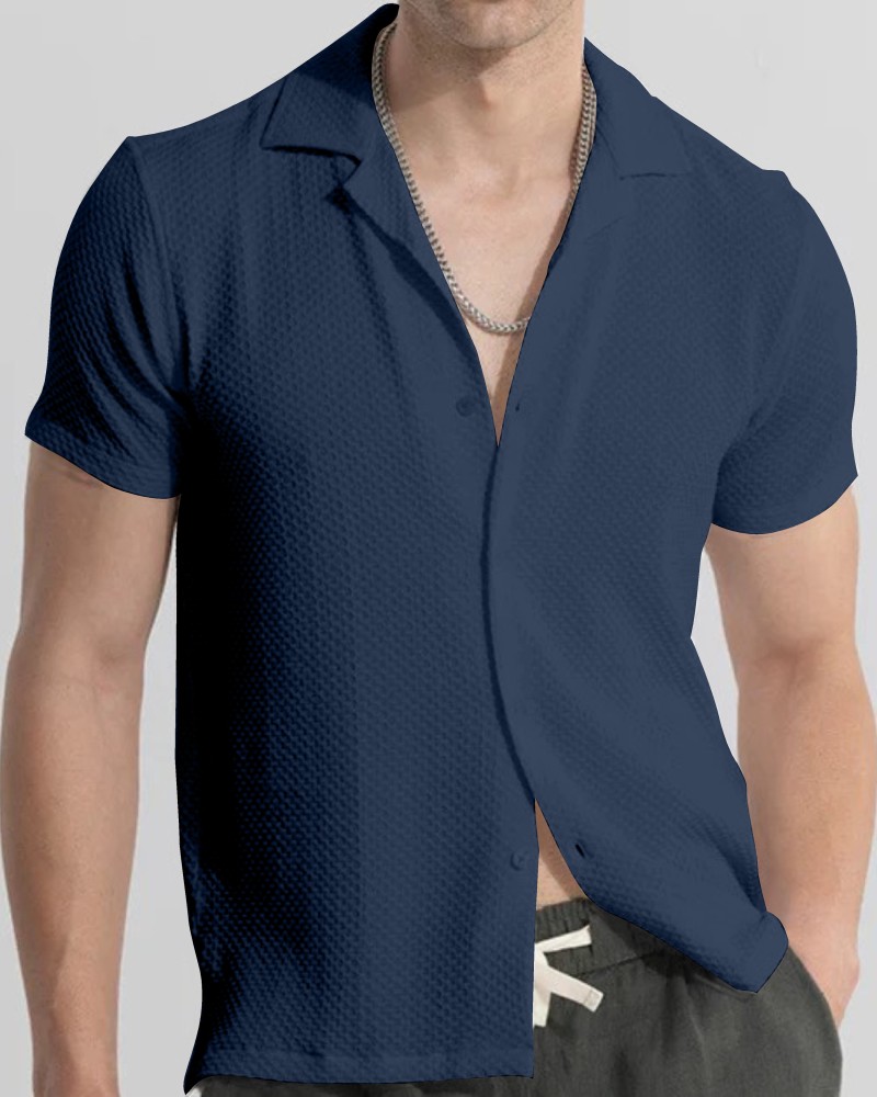 Varun Clothes Men Solid Casual Dark Blue Shirt Buy Varun Clothes Men Solid Casual Dark Blue Shirt Online at Best Prices in India Flipkart