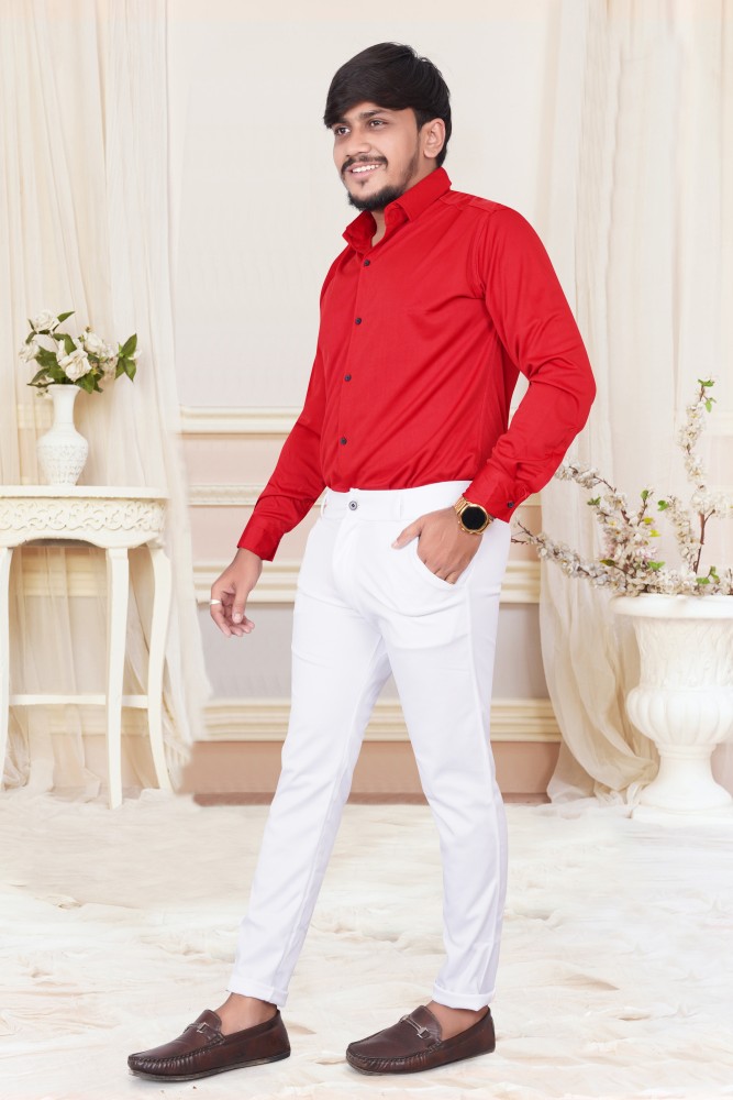 sodtball uniform with white shirt red pants and reed socks｜TikTok Search