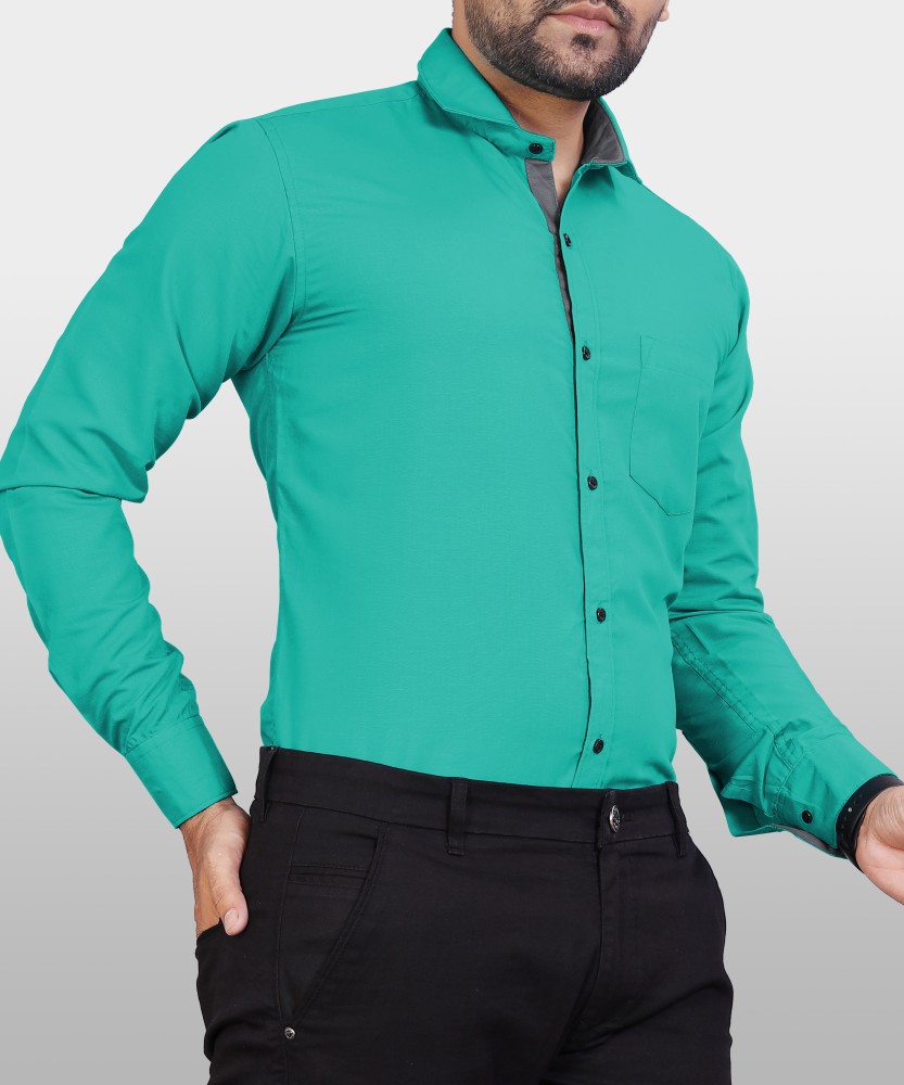 VeBNoR Men Solid Casual Light Blue Shirt - Buy VeBNoR Men Solid Casual Light  Blue Shirt Online at Best Prices in India