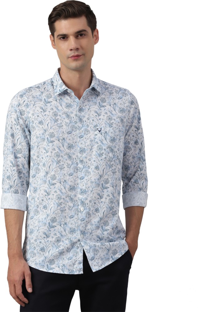 Allen Solly Men Solid Casual White Shirt - Buy Allen Solly Men