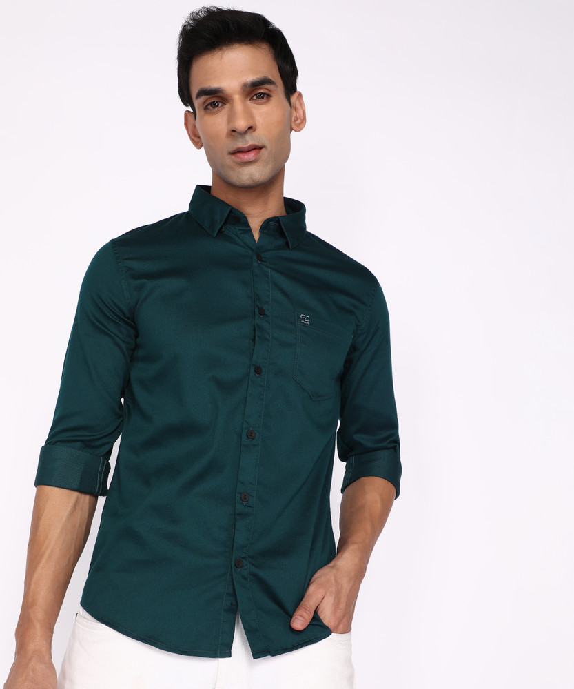 Spykar Men Solid Casual Brown Shirt Buy Spykar Men Solid Casual