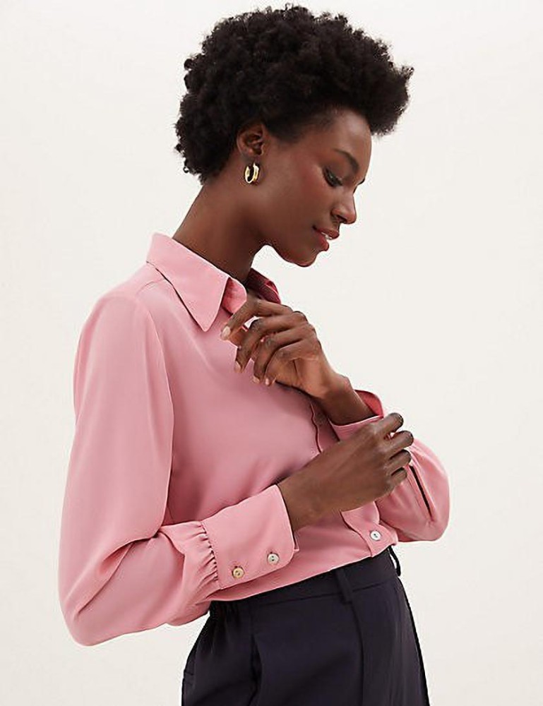 marks and spencer pink shirt