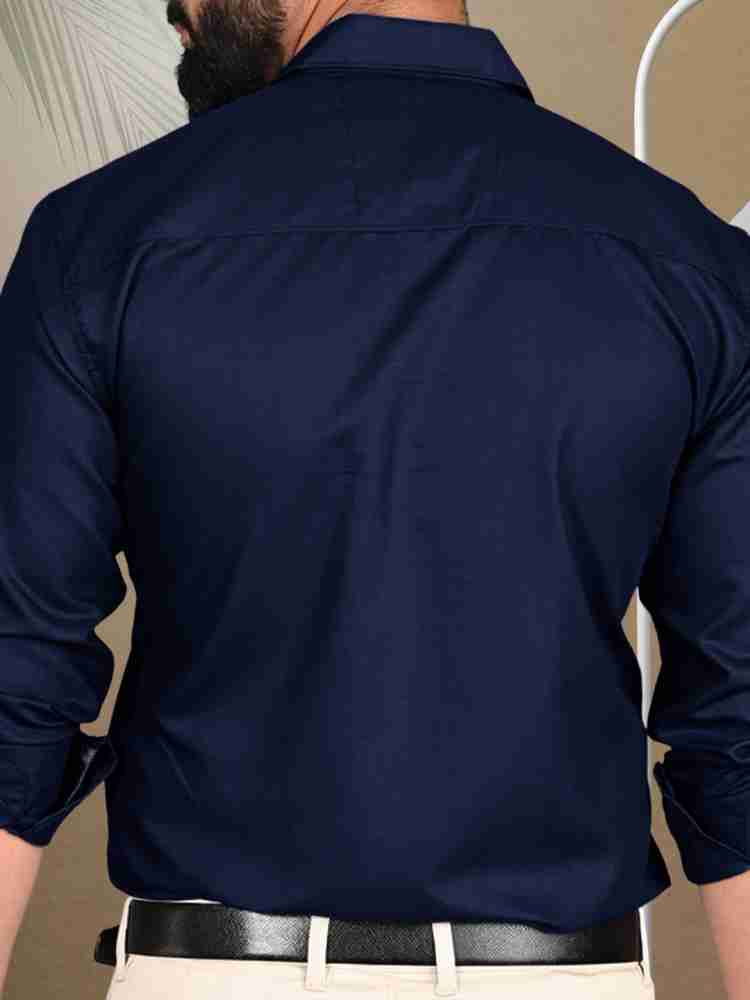 METRONAUT Men Solid Casual Dark Blue Shirt - Buy METRONAUT Men Solid Casual  Dark Blue Shirt Online at Best Prices in India