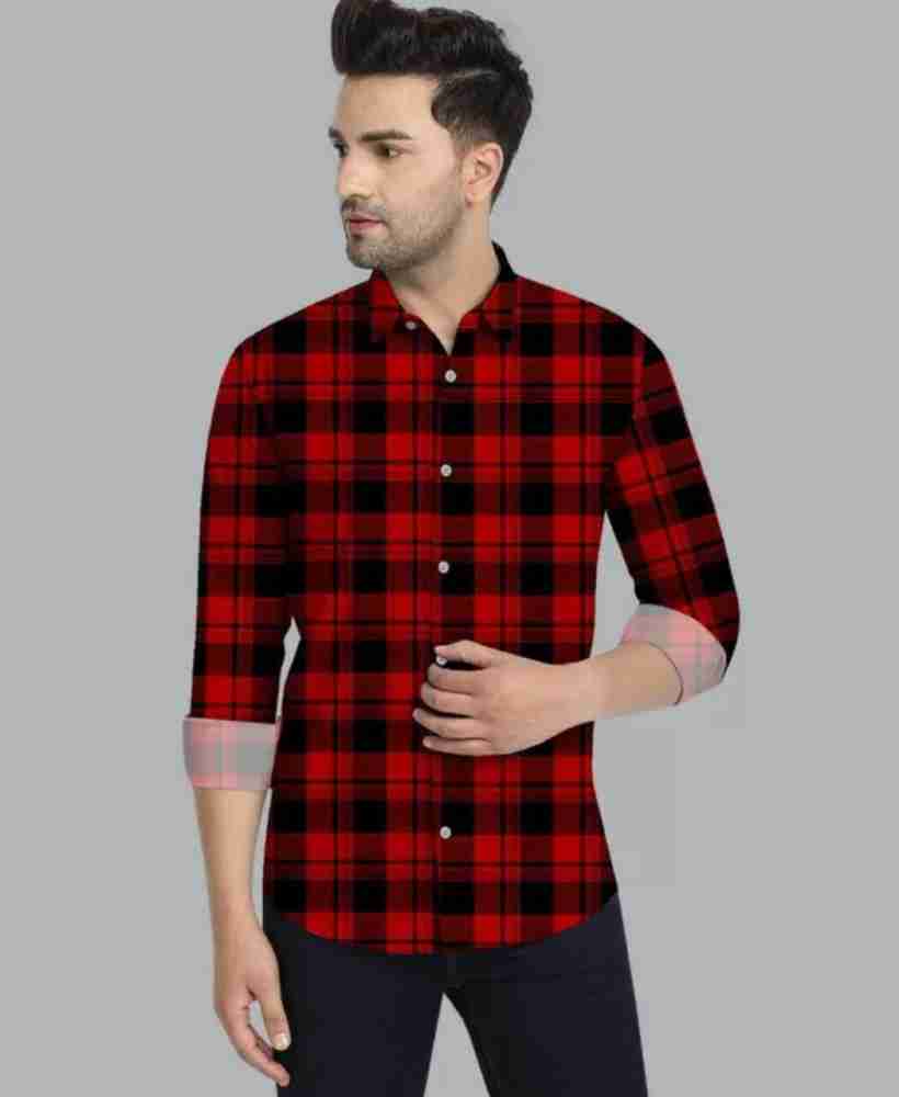 Netplay Men Checkered Casual Red Shirt Buy Netplay Men Checkered Casual Red Shirt Online at Best Prices in India Flipkart