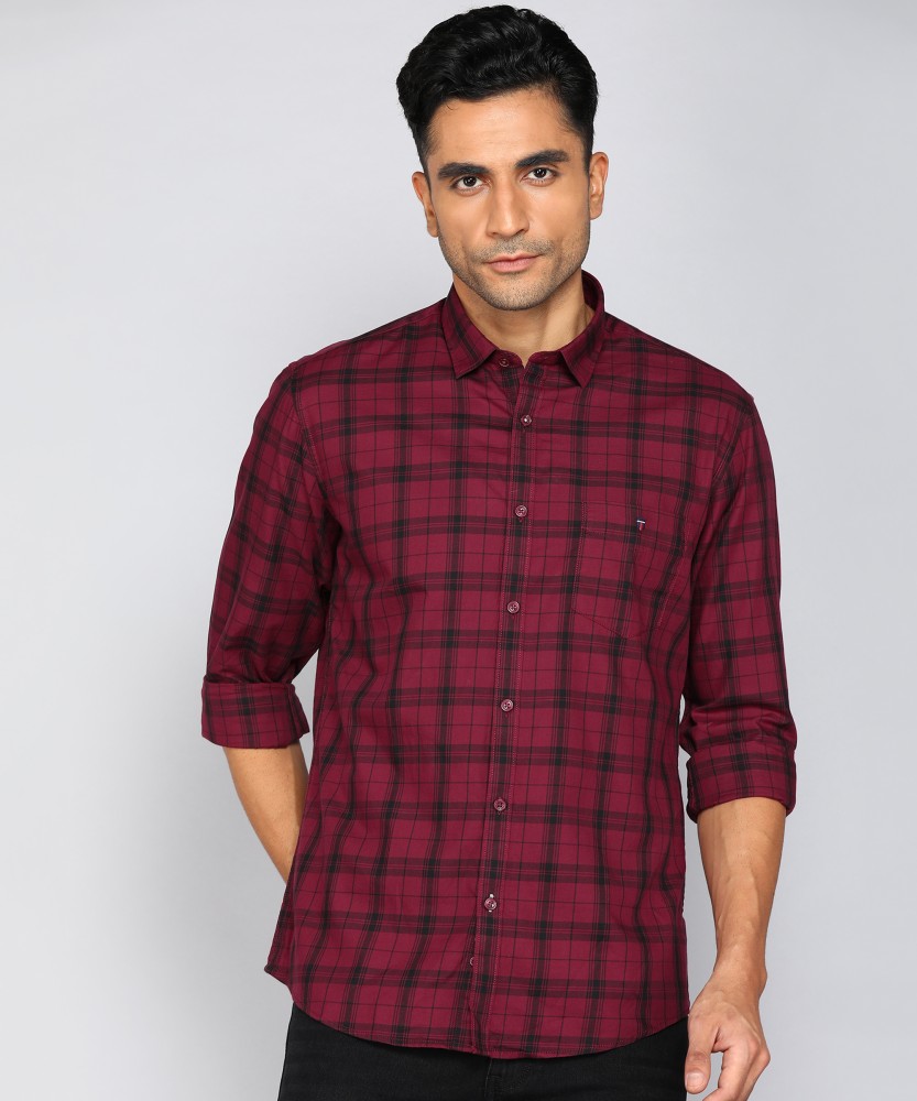 Louis Philippe Sport Men Checkered Casual Pink Shirt - Buy Louis Philippe  Sport Men Checkered Casual Pink Shirt Online at Best Prices in India