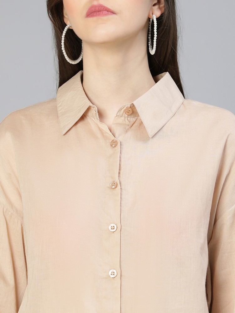 Buy Beige Shirts for Women by Tulsattva Online