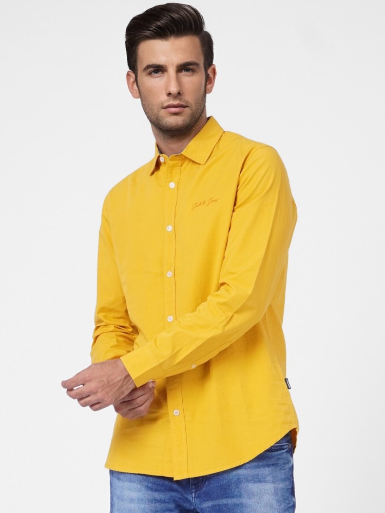 Jack and store jones yellow shirt