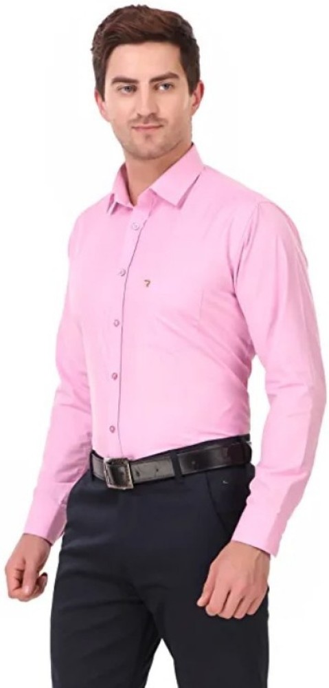 Pink shirt shop mens casual