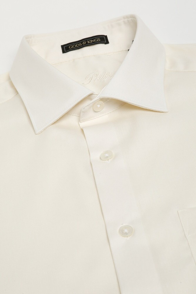 Buy Louis Philippe Cream Shirt Online - 793623