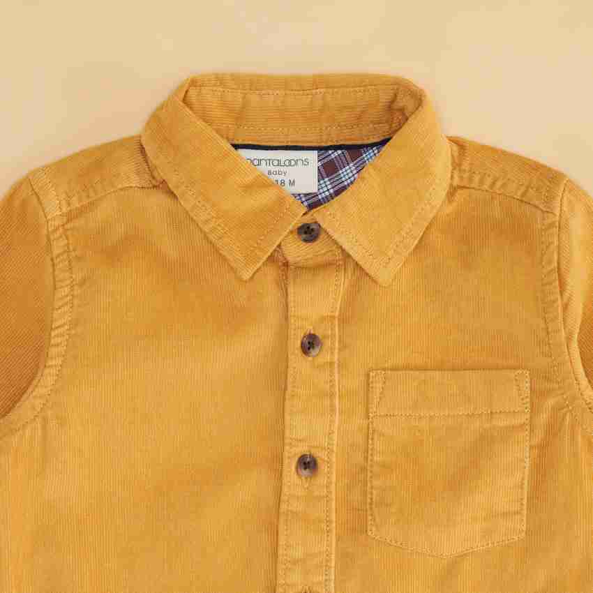 Baby boy mustard yellow hot sale shirt