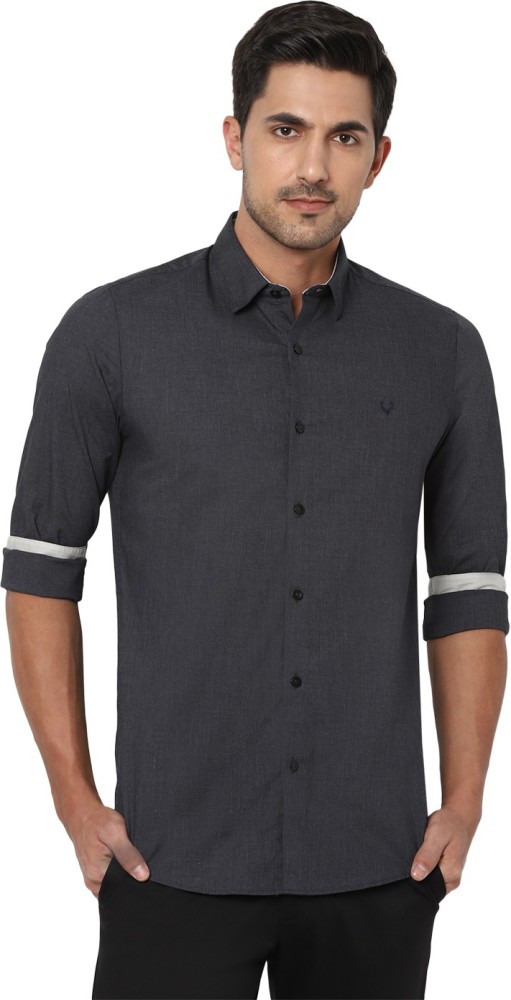 Allen solly grey sales shirt